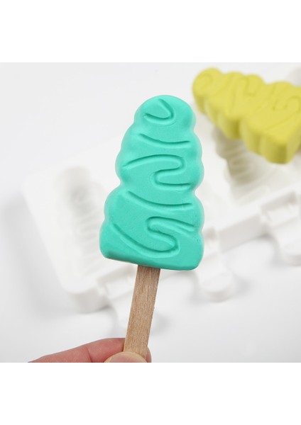 Beyaz Stil Silikon Dondurma Kalıbı Dıy Ev Yapımı Popsicle Kalıpları Dondurucu 8 Hücre Noel Buz Küpü Tepsi Popsicle Varil Yapımcıları Pişirme Araçları (Yurt Dışından) fiyatları