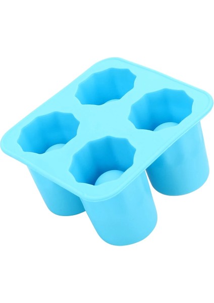 Mavi Stil Buz Küpü Tepsi Kalıbı, Shot Bardakları Yapar Buz Kalıbı Yenilik Hediyeler Buz Tepsisi Yaz Içme Aracı Ice Shot Glass Viski Kokteyl Soğuk (Yurt Dışından)