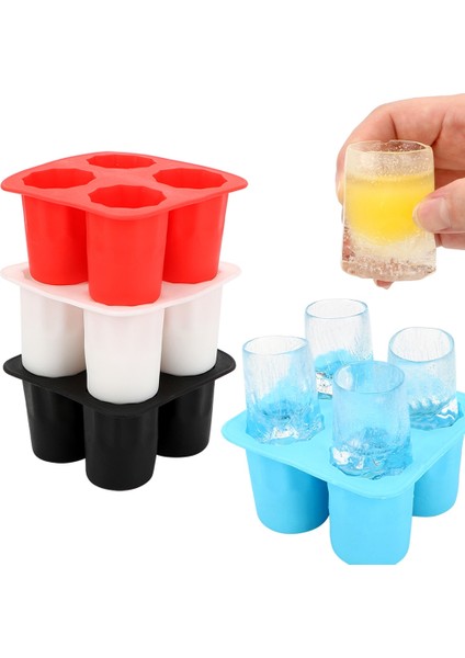 Mavi Stil Buz Küpü Tepsi Kalıbı, Shot Bardakları Yapar Buz Kalıbı Yenilik Hediyeler Buz Tepsisi Yaz Içme Aracı Ice Shot Glass Viski Kokteyl Soğuk (Yurt Dışından) fiyatları