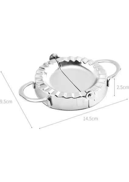 1 Adet 9.5cm Kalıp Stili 1 Takım Paslanmaz Çelik Mutfak Börek Makinesi Sarıcı Kalıp Makarna Mantı Börek Çember Kalıp Makinesi ve Kesici Pişirme Araçları Kalıp (Yurt Dışından)