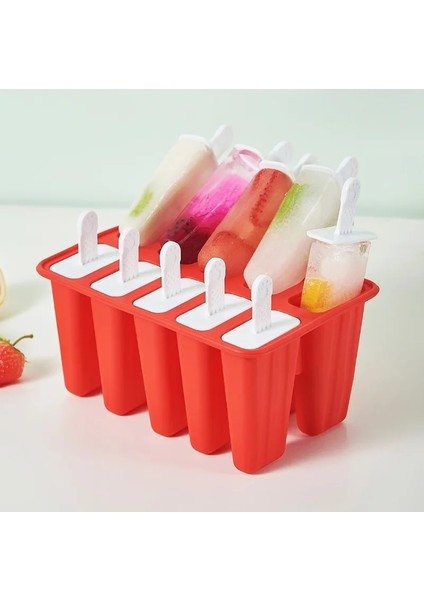 Mavi-6 Adet Tarzı Popsicle Kalıpları Şekiller, Yeniden Kullanılabilir Kolay Buz Makinesi Makinesi Silikon Bpa Içermeyen Dondurulmuş Buz Pop Makinesi Dondurma Araçları (Yurt Dışından)