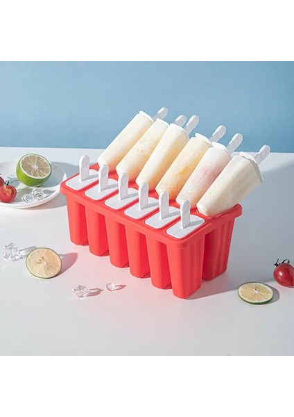 Mavi-6 Adet Tarzı Popsicle Kalıpları Şekiller, Yeniden Kullanılabilir Kolay Buz Makinesi Makinesi Silikon Bpa Içermeyen Dondurulmuş Buz Pop Makinesi Dondurma Araçları (Yurt Dışından)