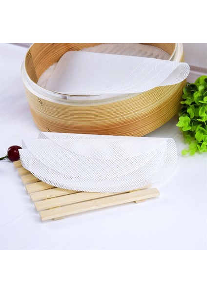 22CM Tarzı 6 Boyutları Beyaz Silikon Vapur Yapışmaz Ped Yuvarlak Köfte Mat Buğulanmış Çörekler Pişirme Pastası Dim Sum Mesh Pişirme Kılıfı (Yurt Dışından) modelleri