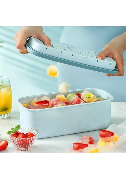 36 Izgara Pembe Tarzı Buz Küpü Tepsileri Silikon Buz Kalıbı Çok Fonksiyonlu Buz Kutusu Dıy Buz Makinesi Için Kapaklı Dondurma Kalıpları Mutfak Bar Aletleri Aksesuarı (Yurt Dışından) indirimleri