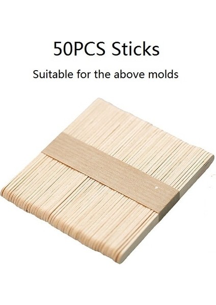 50 Adet Tarzı Silikon Dondurma Kalıbı Yeniden Kullanılabilir Popsicle Kalıpları Dıy Ev Yapımı Sevimli Karikatür Dondurma Popsicle Ice Pop Maker Kalıp (Yurt Dışından)