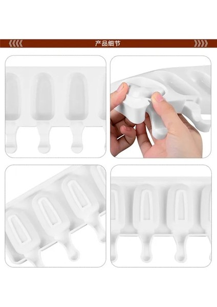 Oval Stil 8 Kavite Dondurma Silikon Kalıp Dıy Kalıpları Buz Küpü Kalıpları Dondurma Makinesi Tatlı Kalıpları Popsicle Kalın Malzeme ile Tepsi (Yurt Dışından) indirimleri