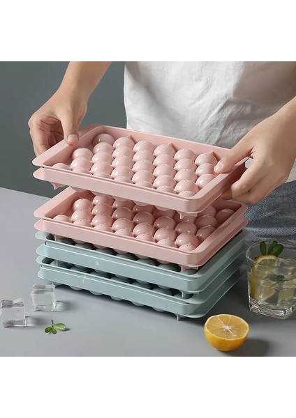 Pembe Tarzı Yaratıcı Yuvarlak Buzluk Kapaklı Plastik Buzdolabı Küresel Buz Kutusu Büyük Buz Kalıbı Buz Kutusu Buz Izgarası Hızlı Dondurucu (Yurt Dışından) modelleri