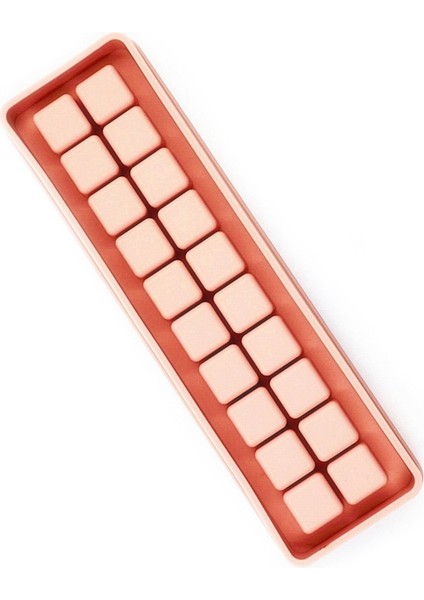 Pembe Kare Stili 20 Izgara Gıda Sınıfı Silikon Buz Küpü Tepsisi Kalıp Topu Kare Şekli Dıy Buz Kalıbı Dondurma Makinesi Viski Partisi Bar Içecek Aksesuarları (Yurt Dışından)