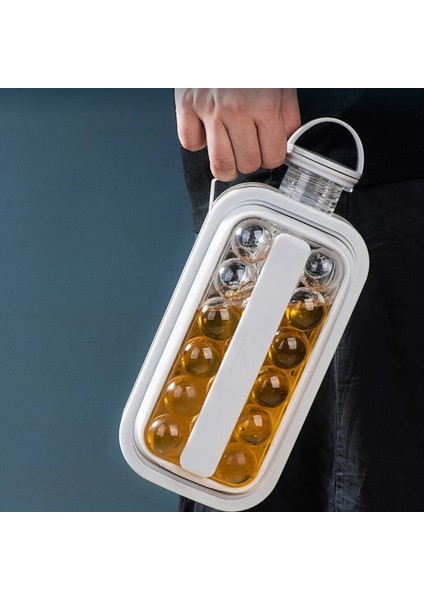 Buzluk Gri Tarzı 2021 Buz Topu Makinesi Su Isıtıcısı Mutfak Bar Aksesuarları Aletler Yaratıcı Buz Küpü Kalıp 2'si 1 Arada Çok Fonksiyonlu Konteyner Pot Yeni G. (Yurt Dışından) indirimleri