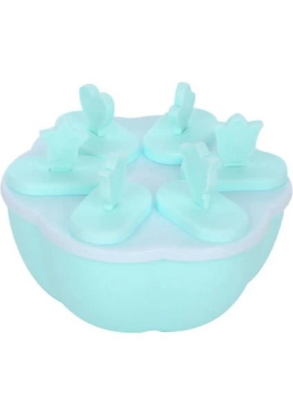 Yuvarlak Mavi Tarzı Dıy Dondurma Kalıp Araçları Yeniden Kullanılabilir El Yapımı Dondurma Makinesi Mutfak Buz Küpü Moldell Lolly Kalıp Tepsi Bar Araçları (Yurt Dışından)