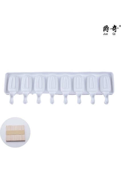 8 Delik Stili Delik Silikon Dondurma Kalıbı Buz Küpü Tepsisi Buzlu Şeker Varil Diy Kalıp Tatlı Dondurma Kalıbı Buzlu Şeker Çubuğu ile (Yurt Dışından) indirimleri