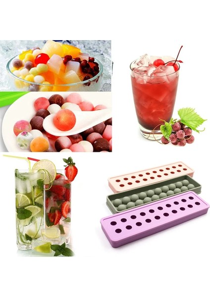 Pembe Kare Stili 20 Izgara Gıda Sınıfı Silikon Buz Küpü Tepsisi Kalıp Topu Kare Şekli Dıy Buz Kalıbı Dondurma Makinesi Viski Partisi Bar Içecek Aksesuarları (Yurt Dışından) indirimleri
