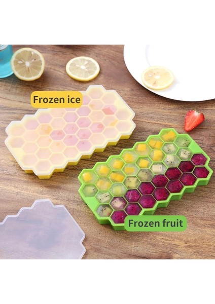 Yeşil Stil Kaplamasız Silikon Petek Buz Küpü 37 Küp Buz Küpü Kalıp Petek Yaratıcı Buz Kutusu Buz Küpü Sınır Ötesi Dıy Popsicle Kalıp (Yurt Dışından) modelleri