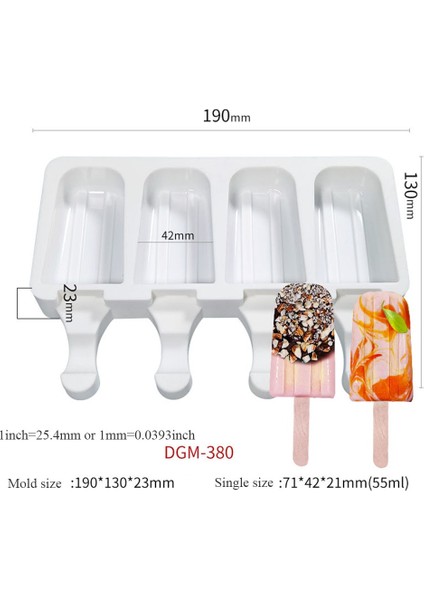 No.5 Tarzı Mini Dondurma Pişirme Kalıpları Gıda Sınıfı Silikon Popsicle Çikolata Kalıpları Dıy Ice Pops Için Kek Cakesicle Kalıp Temizlemesi Kolay (Yurt Dışından)