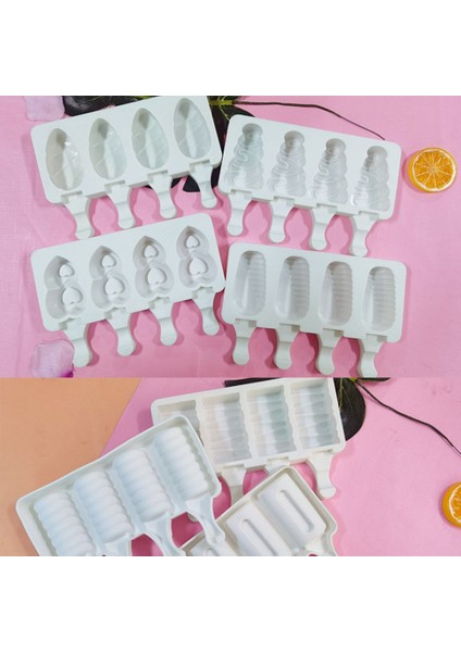 No.5 Tarzı Mini Dondurma Pişirme Kalıpları Gıda Sınıfı Silikon Popsicle Çikolata Kalıpları Dıy Ice Pops Için Kek Cakesicle Kalıp Temizlemesi Kolay (Yurt Dışından) fiyatları