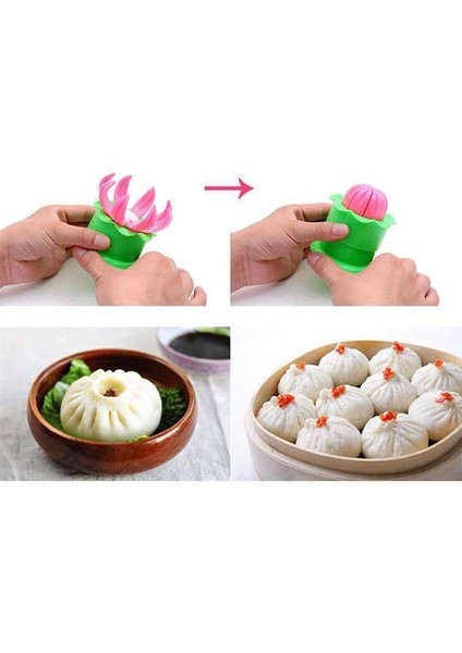 Rastgele Renk 1 Adet Tarzı Dıy Hamur Işleri Pasta Börek Makinesi Çin Baozi Kalıp Pişirme ve Hamur Işleri Mutfak Aracı Buğulanmış Doldurulmuş Topuz Yapma Kalıp Jy (Yurt Dışından)
