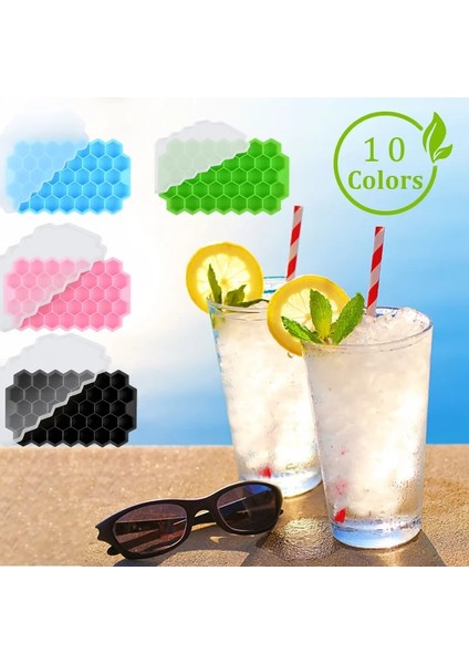 Whitewithlid Tarzı Buz Küpü Yapıcı Silikonlar Buz Kalıbı Petek Buz Küpü Tepsisi Magnum Silikon Kalıp Viski Kokteyli Için Gıda Sınıfı Kalıp Formları (Yurt Dışından) modelleri