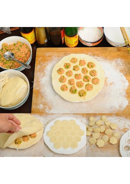 2021 Yeni Yaratıcı Mutfak Pasta Araçları 21X2 cm Hamur Kalıp Dıy Mantı Börek Makinesi Mutfak Hamur Pres Makinesi 19 Delik (Yurt Dışından)