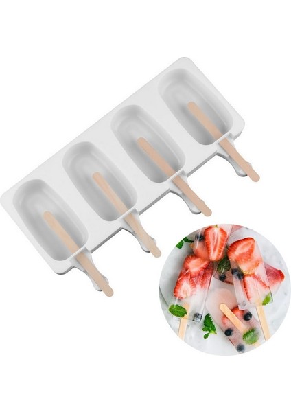 Mini Çubuksuz Stil Ev Yapımı Gıda Sınıfı Silikon Dondurma Kalıbı Popsicle Kalıp Dondurucu Dondurma Çubuğu Kalıp (Yurt Dışından) fırsatları