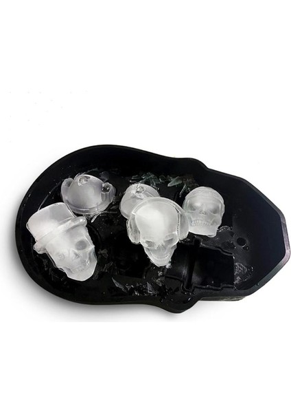 No.8 Stili Kavite 3D Kafatası Buz Küpü Silikon Buz Küpü Tepsisi Dıy Buz Kalıp Makinesi Çikolatalı Puding Kalıp Bar Mutfak Gereçleri (Yurt Dışından) fiyatları