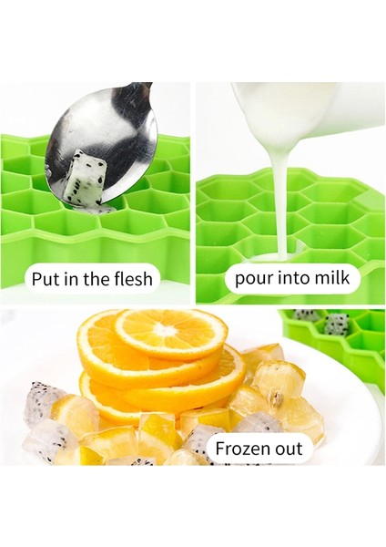 Yeşil Stil Kaplamasız Silikon Petek Buz Küpü 37 Küp Buz Küpü Kalıp Petek Yaratıcı Buz Kutusu Buz Küpü Sınır Ötesi Dıy Popsicle Kalıp (Yurt Dışından) indirimleri