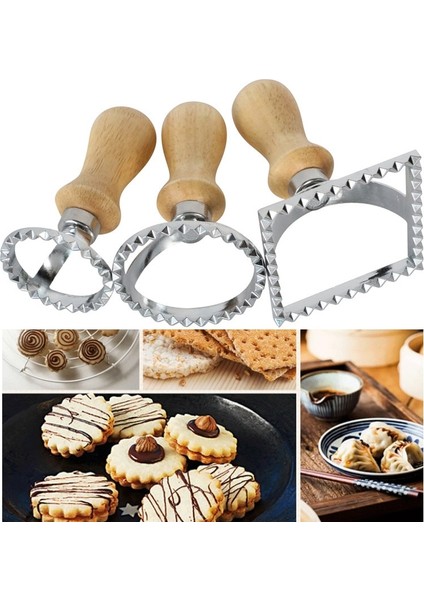 Bir Stil Paslanmaz Çelik Kek Pasta Bisküvi Kabartmalı Pişirme Aracı Hamur Kabartma Makinesi Kek Tatlı Kalıp Pizza Pişirme Aksesuarları (Yurt Dışından)