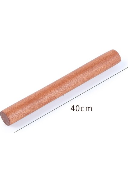 40CM Tarzı Doğal Abanoz Ahşap Oklava Mutfak Pişirme Köfte Preslenmiş Erişte Ev Boyasız Yapışmaz Un Oklava (Yurt Dışından)