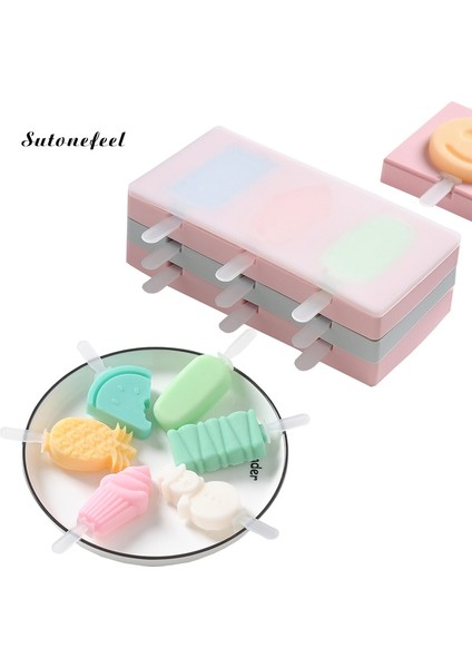 Kardan Adam Pembe Tarzı Kapaklı Silikon Dondurma Kalıbı Hayvanlar Şekli Buzlu Şekerleme Için Jöle Form Yapıcı Şeker Çubuğu Dekorasyonu Için Buz Küpü Tepsisi (Yurt Dışından) fiyatları