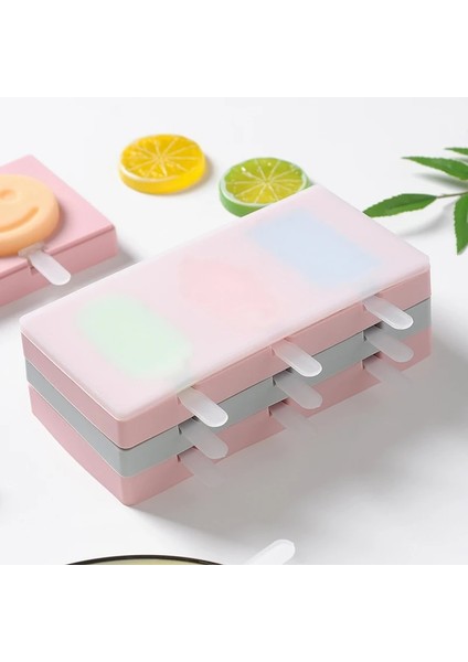 Kardan Adam Pembe Tarzı Kapaklı Silikon Dondurma Kalıbı Hayvanlar Şekli Buzlu Şekerleme Için Jöle Form Yapıcı Şeker Çubuğu Dekorasyonu Için Buz Küpü Tepsisi (Yurt Dışından) fırsatları