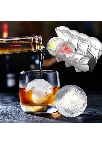 Dört Delikli Stil Yuvarlak 4 Kavite Buz Küpü Yapıcı Formu Buz Esnek Silikon Viski Kokteyl Dıy Buz Topu Buz Izgarası Parti Bar Buz Küpü Kalıp Için (Yurt Dışından) fiyatları