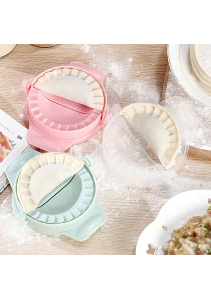 Pembe Tarzı Mutfak Dıy Hamur Kalıp Yaratıcı Yeniden Kullanılabilir Jiaozi Maker Cihazı Plastik Kalıp Kolay Doldurma Sarıcı Kesici Pişirme Pasta Araçları (Yurt Dışından) indirimleri