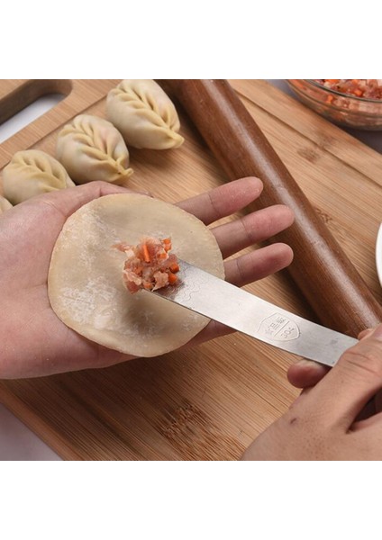 Gümüş Tarzı Paslanmaz Çelik Börek Makinesi Hamur Dolum Kaşığı Wonton Doldurma Kepçe Mutfak Alet Bun Ev Restau Için Bun Yapma Aracı (Yurt Dışından)
