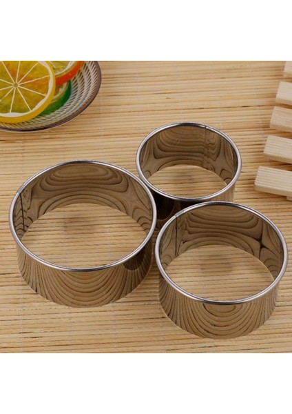 1 Adet Hamur Kalıbı Stili 3 Adet Paslanmaz Çelik Kesici Köfte Kalıp Yuvarlak Çerez Pasta Sarıcı Makinesi Cihaz Hamur Gözleme Kesme Aleti Mutfak Aksesuarı (Yurt Dışından) modelleri