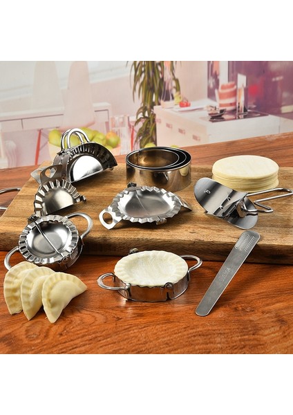 C-Orta Stil Taşınabilir Börek Makinesipaslanmaz Çelik Börek Kalıbı ve Hamur Presi Kesici Empanada Pres Pasta Mantı Presi ve Hamur Soyucu (Yurt Dışından) fırsatları