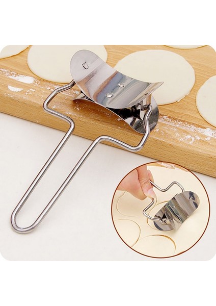 9cm Kesme Bıçağı Hamur Daire Kesici Sıcak Fondan Dıy Araçları Paslanmaz Çelik Spatula Çerez Yuvarlak Haddeleme (Yurt Dışından) fiyatları