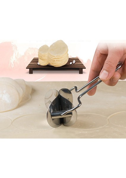 9cm Kesme Bıçağı Hamur Daire Kesici Sıcak Fondan Dıy Araçları Paslanmaz Çelik Spatula Çerez Yuvarlak Haddeleme (Yurt Dışından) fırsatları