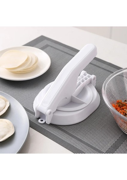 Beyaz Stil Hamur Presleme Aracı Baskı Börek Cilt Basın Börek Sarıcı Yapma Kalıp Mutfak Gadget Pişirme Pasta Aracı Hamur Makinesi (Yurt Dışından)