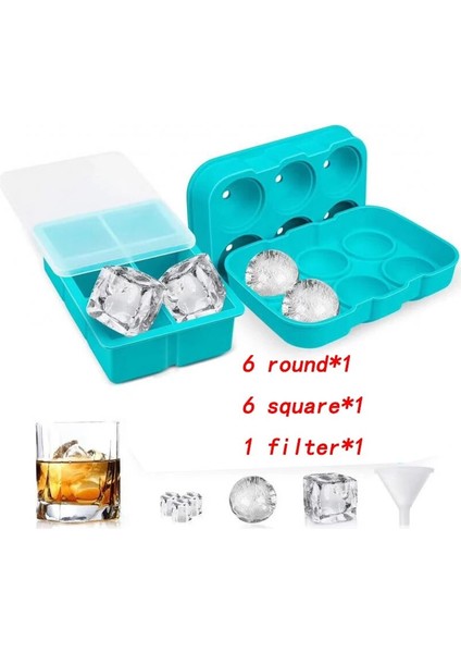 Şeffaf Stil 1 Takım Licone Ice Cube Maker Formu Buz Şekeri Kek Puding Çikolata Kalıpları Dıy Viski Kokteyli Kolay Çıkan Buz Küpü Tepsileri Kalıpları (Yurt Dışından)