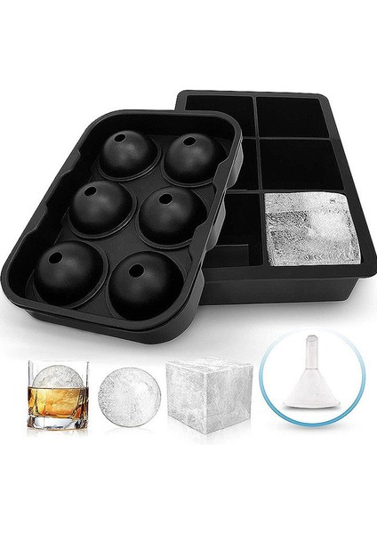 Şeffaf Stil 1 Takım Licone Ice Cube Maker Formu Buz Şekeri Kek Puding Çikolata Kalıpları Dıy Viski Kokteyli Kolay Çıkan Buz Küpü Tepsileri Kalıpları (Yurt Dışından)