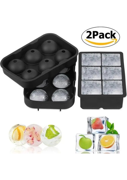 Şeffaf Stil 1 Takım Licone Ice Cube Maker Formu Buz Şekeri Kek Puding Çikolata Kalıpları Dıy Viski Kokteyli Kolay Çıkan Buz Küpü Tepsileri Kalıpları (Yurt Dışından)