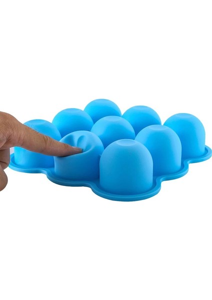 Koyu Mor Tarzı Çok Işlevli Güvenlik Gıda Sınıfı Silikon 9 Delikli Kapaklı Bebek Maması Kutusu Buz Tepsisi Meyve Saklama Kutusu Dondurucu Tepsisi Fincan Kek Kalıbı (Yurt Dışından) fırsatları