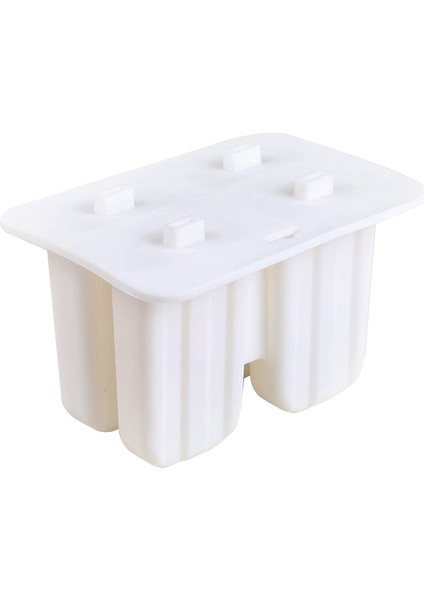 4 Kavite Beyaz Stil Upors Food Grade Popsicle Silikon Moldavity Ev Yapımı Mutfak Silikon Popsicle Kalıp Bpa Free Dondurulmuş Ice Pop Cream Maker (Yurt Dışından)