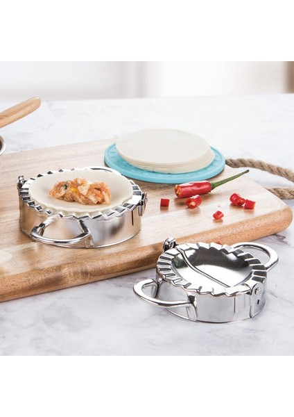 S Beden Stili Paslanmaz Çelik Börek Makinesi Seti Hamur Kesici Börek Kalıp Pasta Mantı Mutfak Pasta Araçları Mutfak Pişirme Aksesuarları (Yurt Dışından) indirimleri