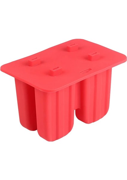 4 Kavite Kırmızı Stil Uporavity Popsicle Silikon Kalıplar Gıda Sınıfı Ev Yapımı Mutfak Silikon Popsicle Kalıp Dondurulmuş Ice Pop Cream Maker Bpa Içermez (Yurt Dışından)