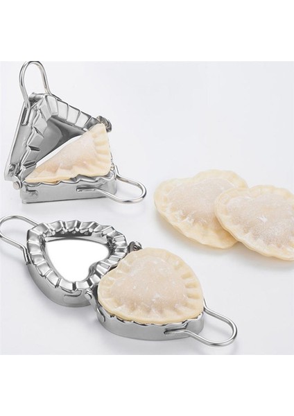 Kare Tarzı Paslanmaz Çelik Hamur Kalıp Hamur Sarıcı Kesici Yapma Makinesi Jiaozi Maker Cihazı Mutfak Pişirme Pasta Aracı (Yurt Dışından)