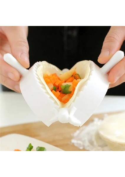 Beyaz Stil Fashioece Beyaz Plastik Börek Makinesi Kalıp Makinesi Küçük Uygun Börek Araçları Mutfak Aksesuarları (Yurt Dışından)