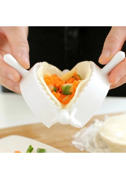 Beyaz Stil Fashioece Beyaz Plastik Börek Makinesi Kalıp Makinesi Küçük Uygun Börek Araçları Mutfak Aksesuarları (Yurt Dışından) fiyatları