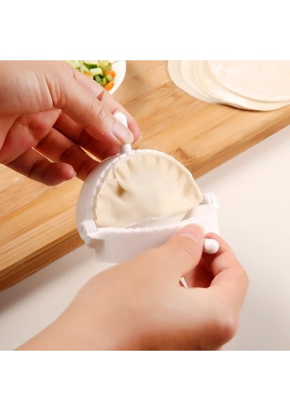 Beyaz Stil Fashioece Beyaz Plastik Börek Makinesi Kalıp Makinesi Küçük Uygun Börek Araçları Mutfak Aksesuarları (Yurt Dışından) fırsatları