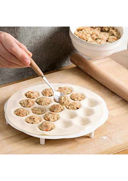 Beyaz L Tarzı Hamur Presi Mantı Yapma Kalıp Hamur Kalıp Makinesi Dıy Maker Pelmeni Kalıp Makarna Formu 19 Delik Mutfak Gereçleri ve Aletleri (Yurt Dışından)