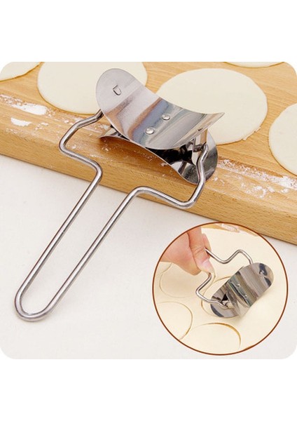 Küçük Stil Paslanmaz Çelik Hamur Sarıcı Kalıp Hamur Daire Rulo Makinesi Dumplingpie Maker Pizza Pasta Kesiciler Haddeleme Pişirme Araçları (Yurt Dışından) fiyatları
